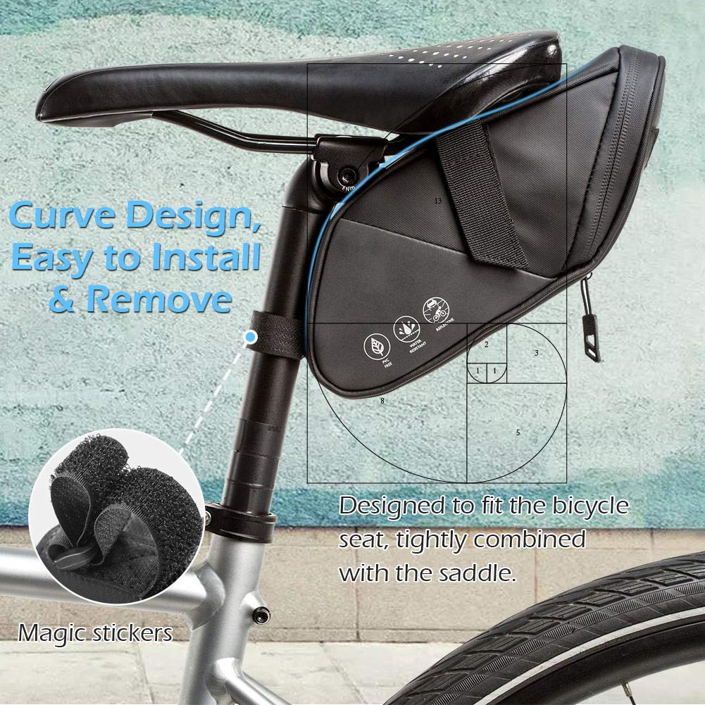 ブラック自転車バッグ 約60cm 楽天市場】【お買い物マラソン☆ポイント2倍】サドルバッグ